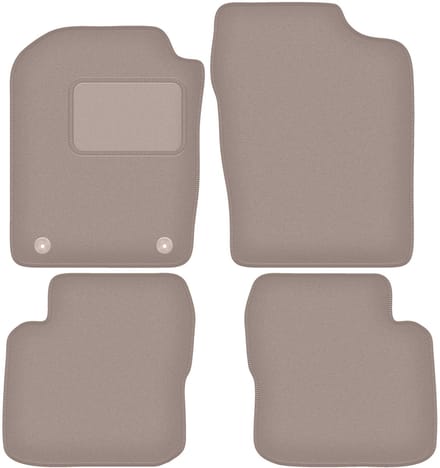 Beige veloursmatten voor: Daihatsu Cuore VII L276 hatchback (2007-)