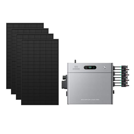 Zendure SolarFlow 2400 Pro - SolarFlow 2400 Pro (2.4 kWh) / Zonder batterij / 4*450W Bifacial Panel  (2340Wp Max)