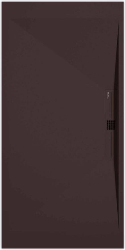 Sanifun douchebak Stone Side Chocolate Smooth 1400 x 700 P