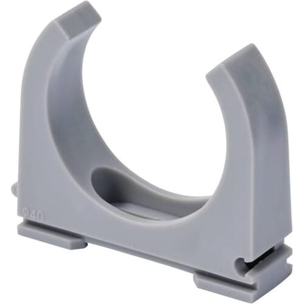 TRU COMPONENTS Kabelclip TC-12533308 Bundel-Ø (bereik) 40 mm (max) Grijs 20 stuk(s)