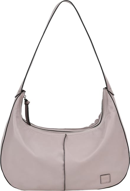 FREDsBRUDER Leren Schoudertas Ginsberg Shoulderbag Light Grey Grijs