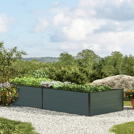 235 x 99 x 39 cm Moestuinbak Halfsize, Antraciet
