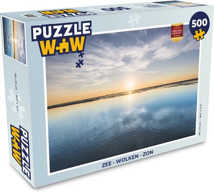 Puzzel Zee - Wolken - Zon - Legpuzzel - Puzzel 500 stukjes
