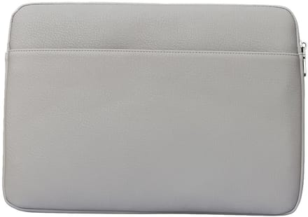 DESQ® Laptophoes - 13"-14" - Stone - Generfd kunstleer - Dutch Design