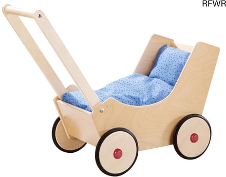 RFWR® Poppenwagen Natuurlijk Design 51,3 x 37 x 42 cm