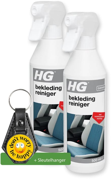 HG Bekledingreiniger - 500 ml - 2 Stuks - inclusief sleutelhanger