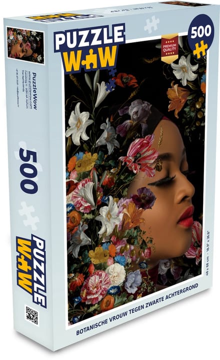 Puzzel Vrouw - Make up - Flora - Legpuzzel - Puzzel 500 stukjes