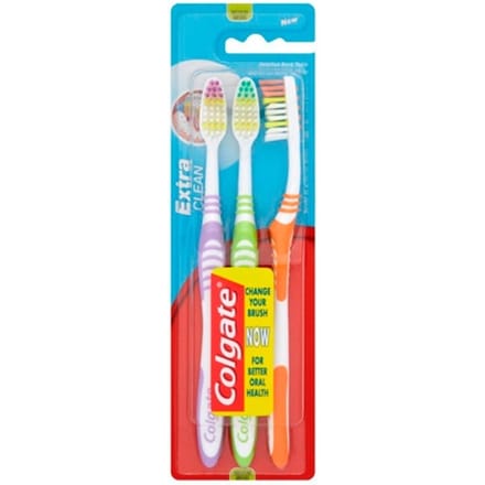 Colgate Extra Clean Medium Tandenborstels 3 pz