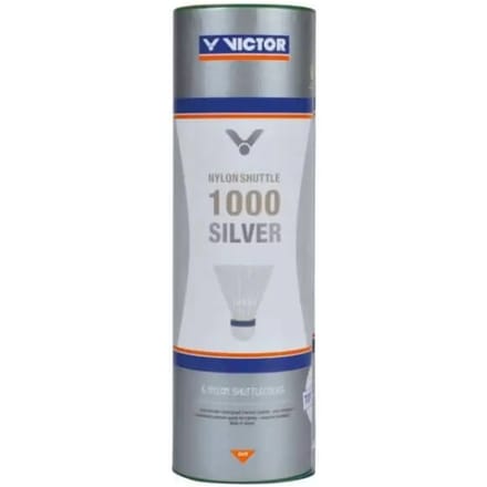 Set van 6 nylon shuttles Victor Silver 1000