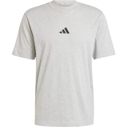 Adidas Essentials Small Logo Single Jersey T-shirt Met Korte Mouwen Grijs M / Regular Man