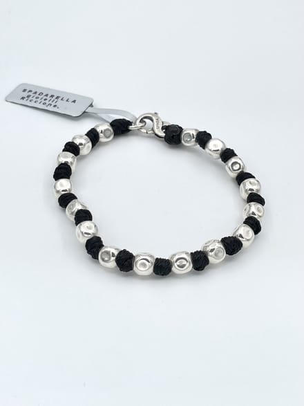 Spadarella Gioielli - SPBR41- Armband - 925 Zilver - 7mm - Black 4000 - 18 Cm