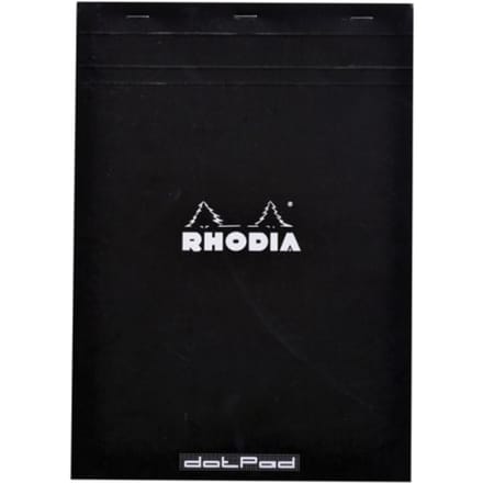 Rhodia Dot Pad - Notitieblok - No.18 - A4 - Dotted - 80g - Zwarte Kaft - 80 vel