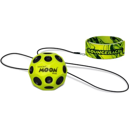 Waboba stuiterbal speelgoed Bounceback - geel - 63mm.