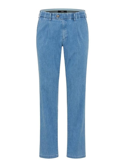 Eurex Heren Chino  Style LUIS BLEACHED, denim lichtblauw, maat 52