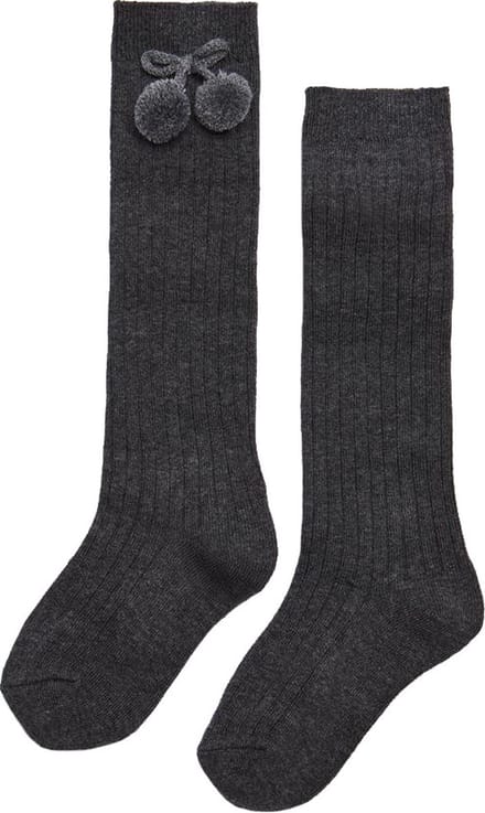 iN ControL 2pack kniekousen rib/pompom Antra 23/26