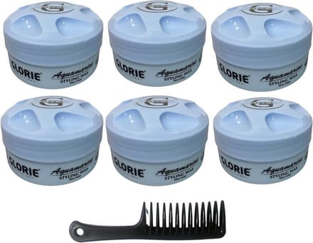 Glorie Aquamarine Styling Wax Firm Hold 6 stuks