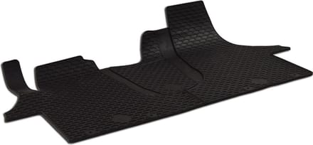 Automatten voor Volkswagen Transporter T5 (2010-2015), Volkswagen T6 en Multivan (2015-2019) - 2-delig - Rubber