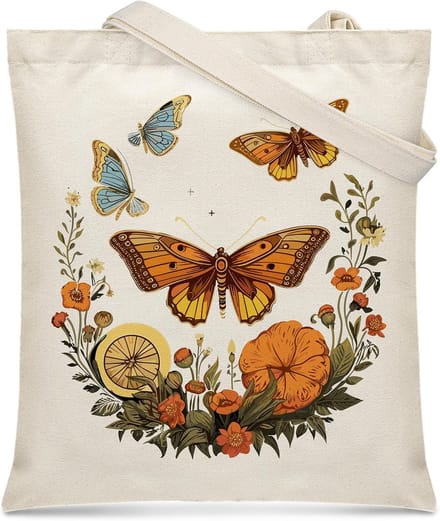 Canvas Tas - Strandtas Boodschappentas - Dagelijks Gebruik - Met Rits - 35 x 40 cm - Esthetisch