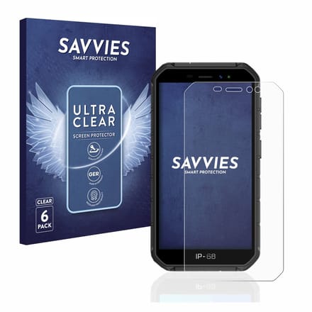 Savvies - Screenprotector voor Ulefone Armor X7 Pro - Folie Beschermfolie transparant 6 Stuks