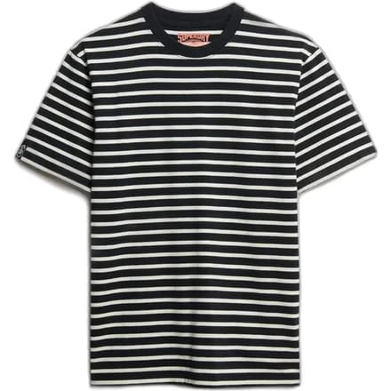 Superdry MERCHANT STRIPE TEE Heren T-shirt - Black Stripe