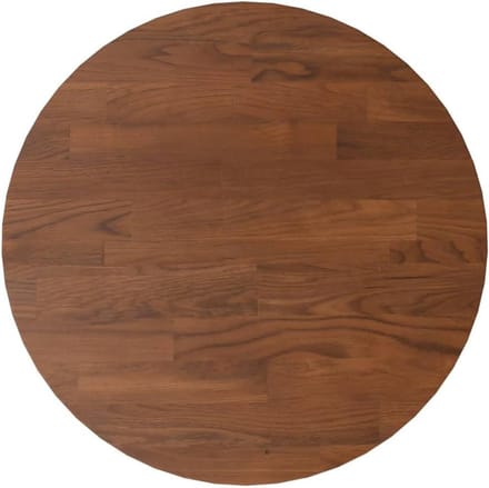 Rond Tafelblad Eiken - Werkblad Hout - Meubelprojecten - Massief Houten Blad - 30 cm Diameter - Donkerbruin