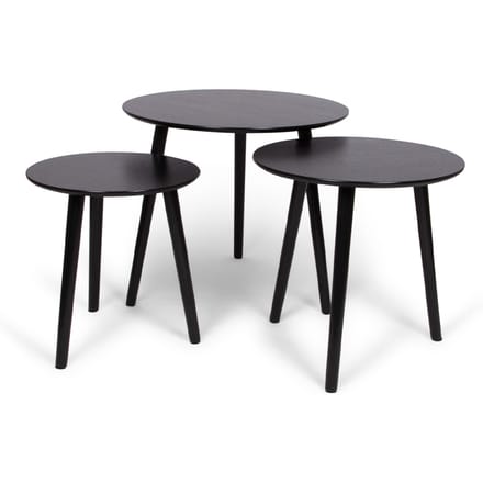 Milton & Oldbrook Bijzettafel Set Zadar Zwart