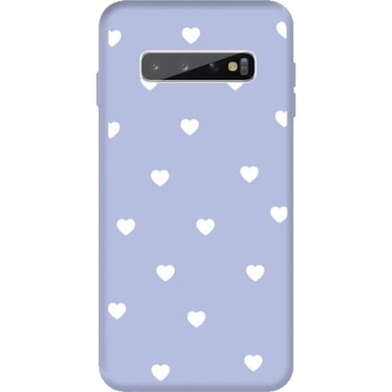 Mocaa  Samsung Galaxy S10 Plus Hearts Case Blauw