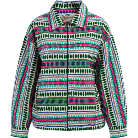 IZIA Oversized blouson Dames Veelkleurig turkoois