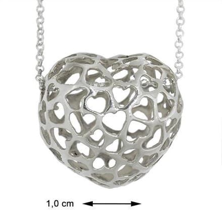Blinx Jewels Zilveren Hanger Hartje incl. Ketting