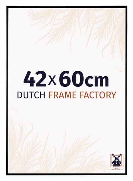 Fotolijst 42x60 cm - Kunststof - Zwart Hoogglans - Easy