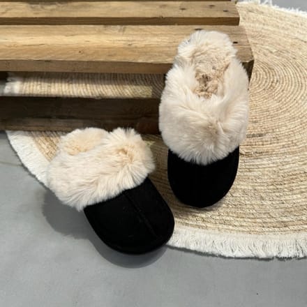 Cozy pantoffels zwart 41 / Zwart
