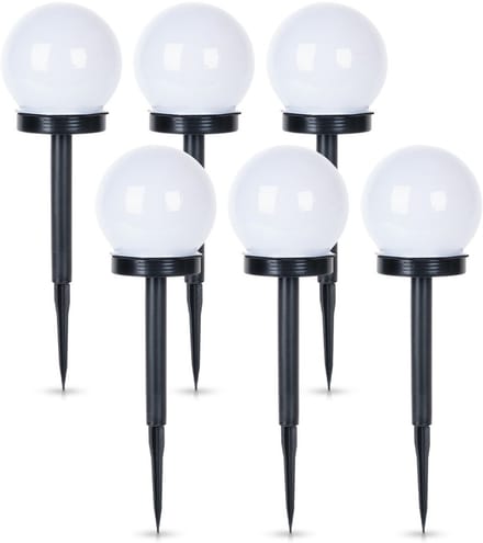 Vilde - Solar LED Tuinlampen Set - 33,5 cm - 6 Stuks - Weerbestendig