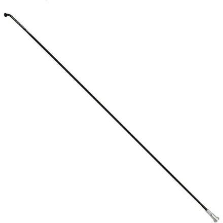 Platte roestvrijstalen spaak met schuine kop en nippels P2R Sapim 256 mm