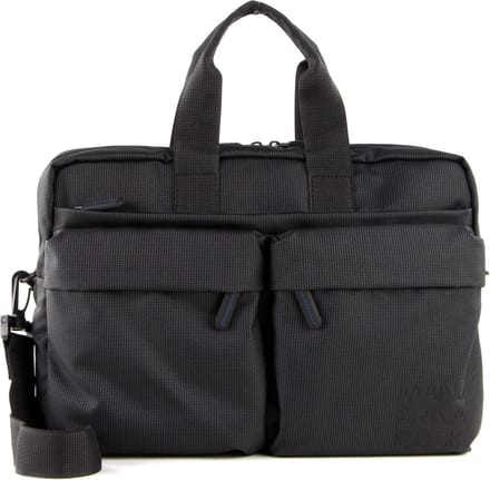 MANDARINA DUCK Handtas Schoudertas met laptopvak District Briefcase Black Ink Zwart
