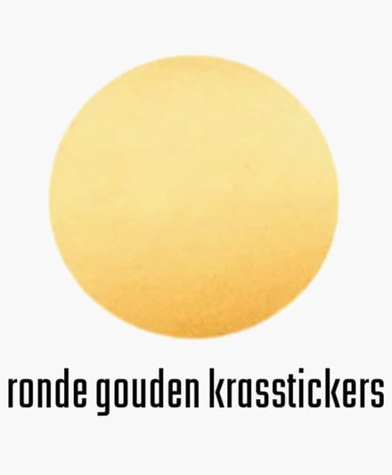 30 krasstickers GOUD