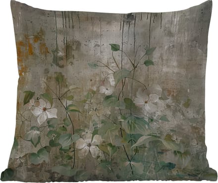 Tuinkussen - Bloemen - Bladeren - Abstract - Modern - 40x40 cm - Weerbestendig