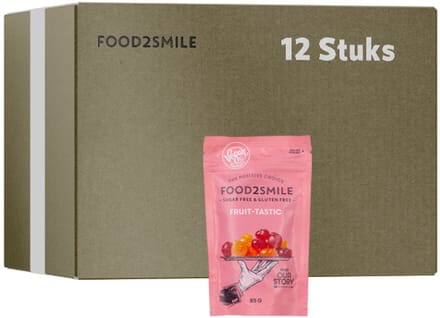 Food2Smile | Fruit-tastic | 12 stuks | 12 x 85 gram