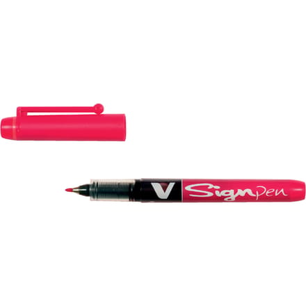 Fineliner PILOT V Signpen fijn rood