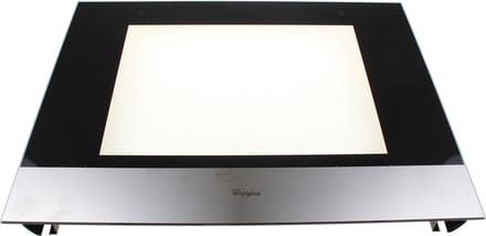 Whirlpool 3214297 ovendeurglas met steunen