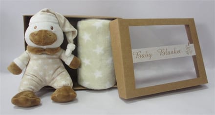 Unique Living | Plush Duck in the box sand