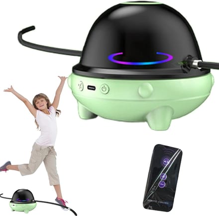 Springtouwmachine - Springtouw met Teller - Springtouw - Luetooth-muziek - 10 Instelbare Snelheden - Groen