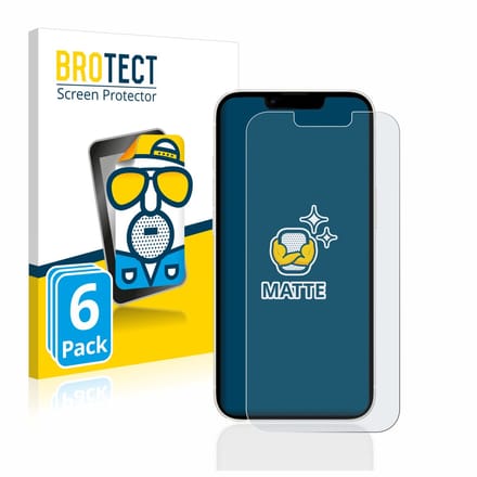 BROTECT - Screenprotector voor Apple iPhone 13 / 13 Pro - Folie Beschermfolie matte 6 Stuks