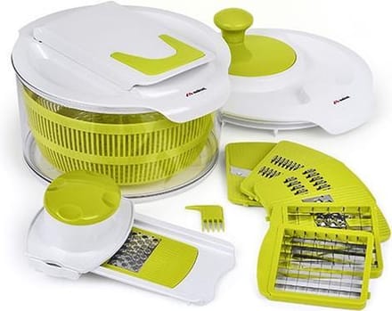 Meliconi Melichef 5 in 1 Slacentrifuge Set - Kunststof - Groen