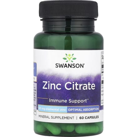 Zinkcitraat, 50 mg, 60 capsules