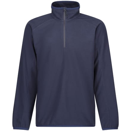 Regatta Heren Navigate Half Zip Fleece (Marine/Seal Grijs)