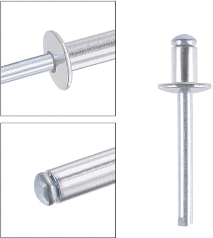 Dailygoods - 50 Stuks Aluminium Blinde Klinknagels voor Metaal