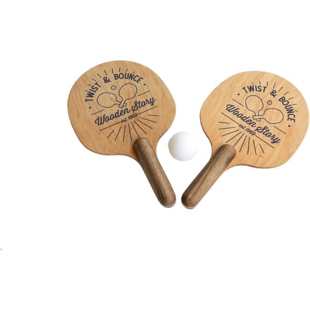 Tafeltennisracket Wooden Story Twist & Bounce (x2)