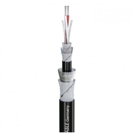 Sommer Cable 200-0241AQ Microfoonkabel UNITRONIC® MICROPHONE 2 x 0.25 mm² + 2 x 0.25 mm² Zwart per meter