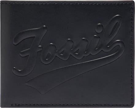 FOSSIL Leren Kaarthoes Morgan Bifold ID Black Zwart Veelkleurig