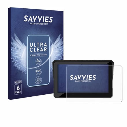 Savvies - Screenprotector voor Carpuride W502 Pro 5" - Folie Beschermfolie transparant 6 Stuks